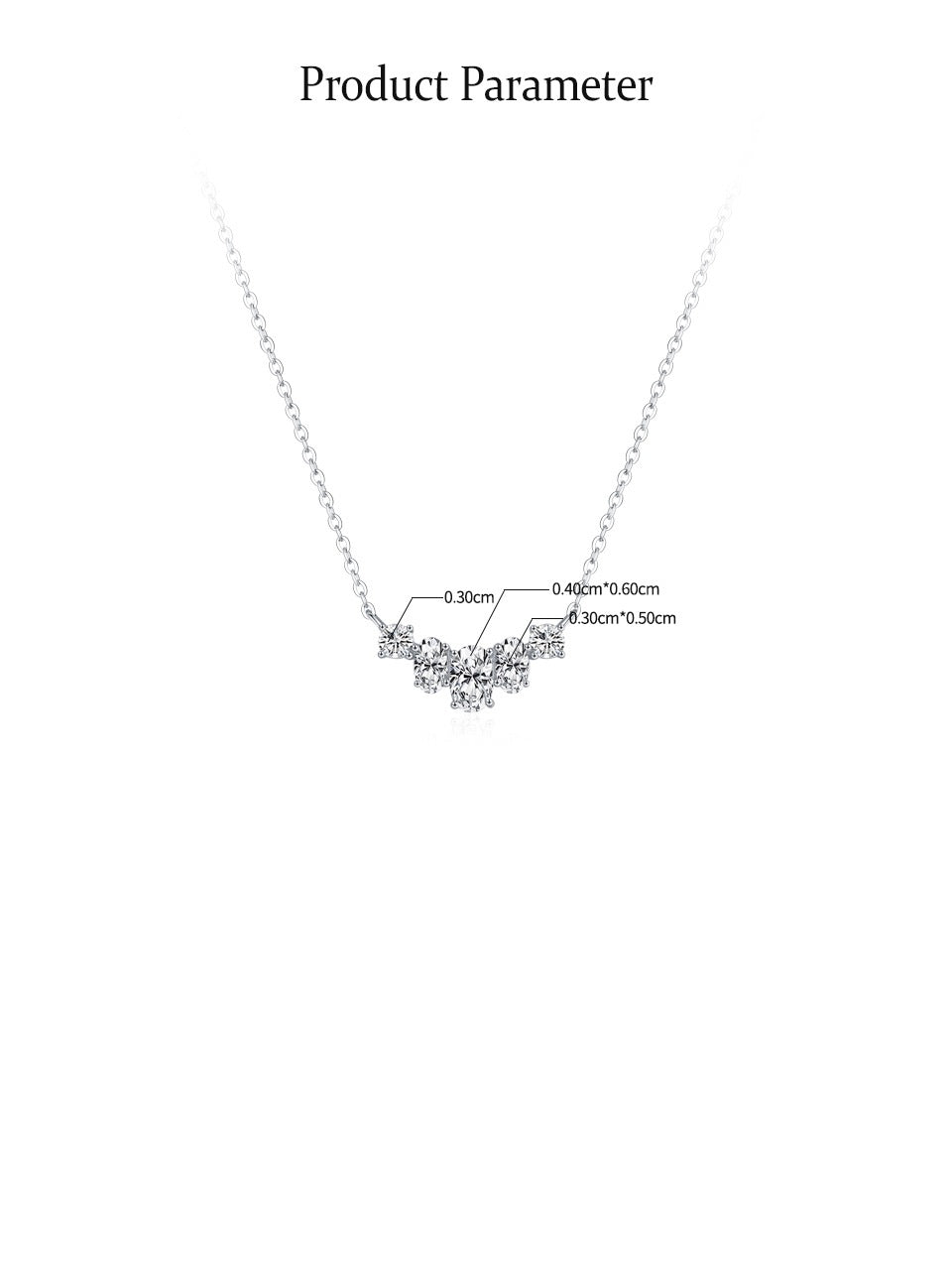 Clara Graduated Multi-Cut Crystal Arc Necklace