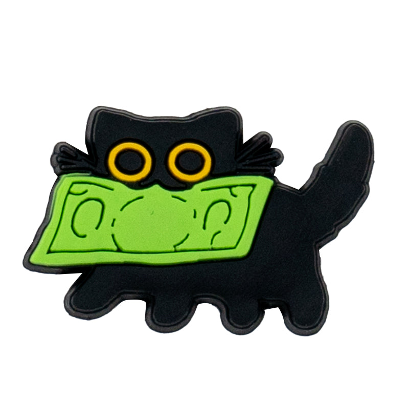 Cat With Money Charm