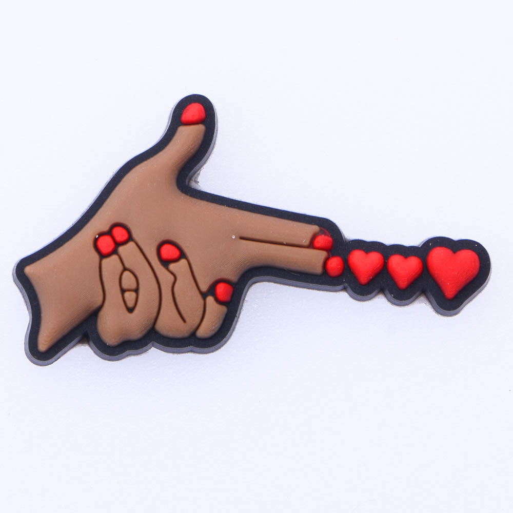 Hand Love Gun Charm