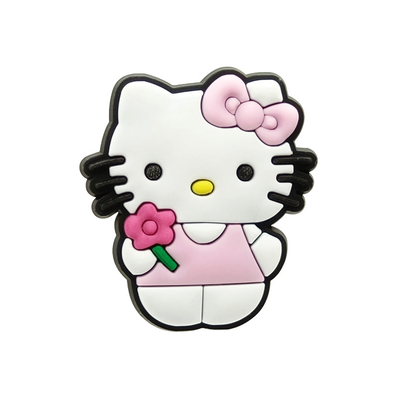 Hello Kitty With A Flower Charm