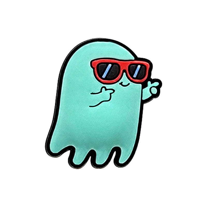 Blue Ghost With Sunglasses Charm