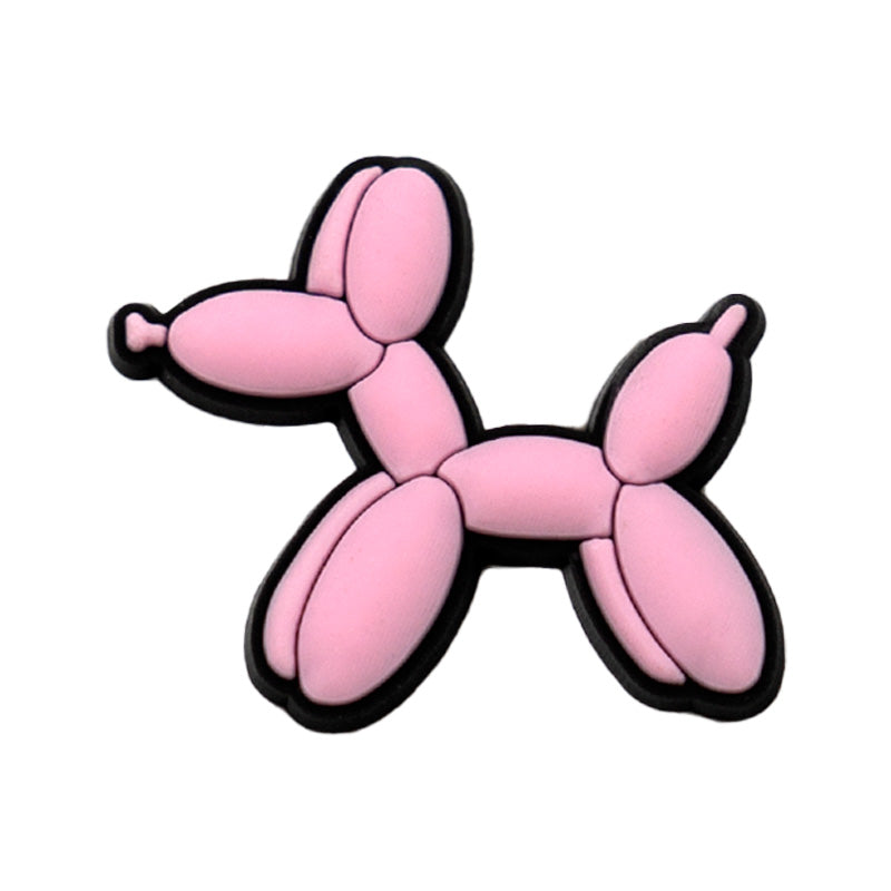 Pink Balloon Dog Charm