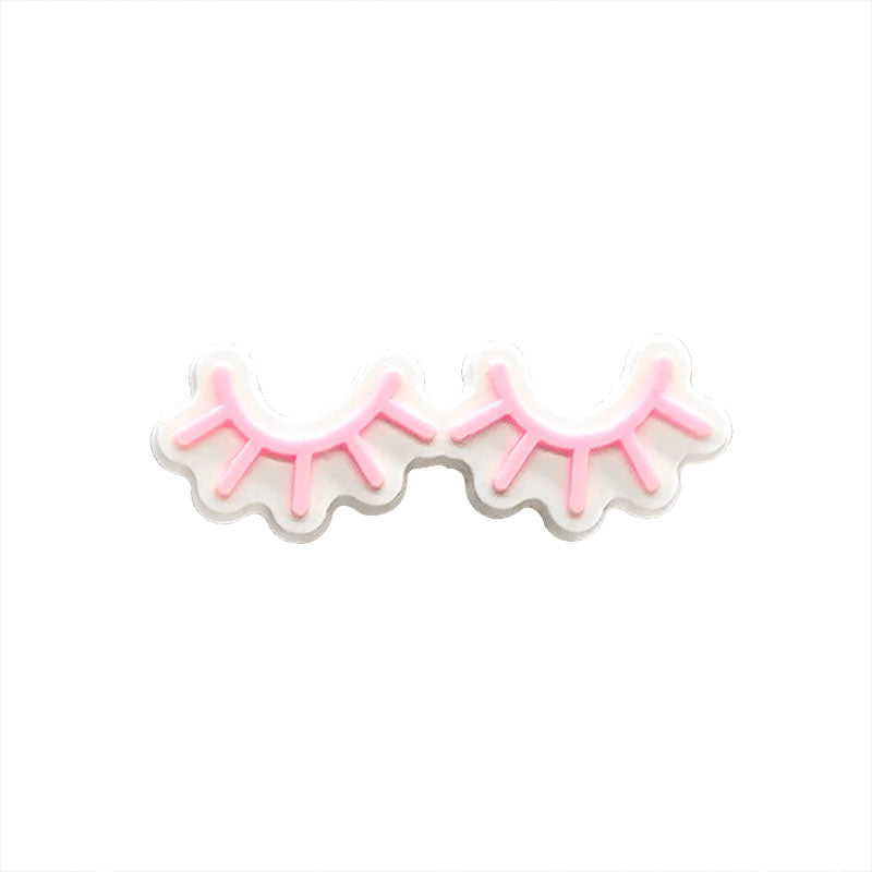 Pink Eyelashes Charm
