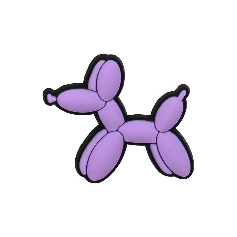 Purple Balloon Dog Charm