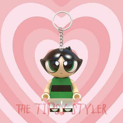 PowerPuff girls keychain (three pieces)