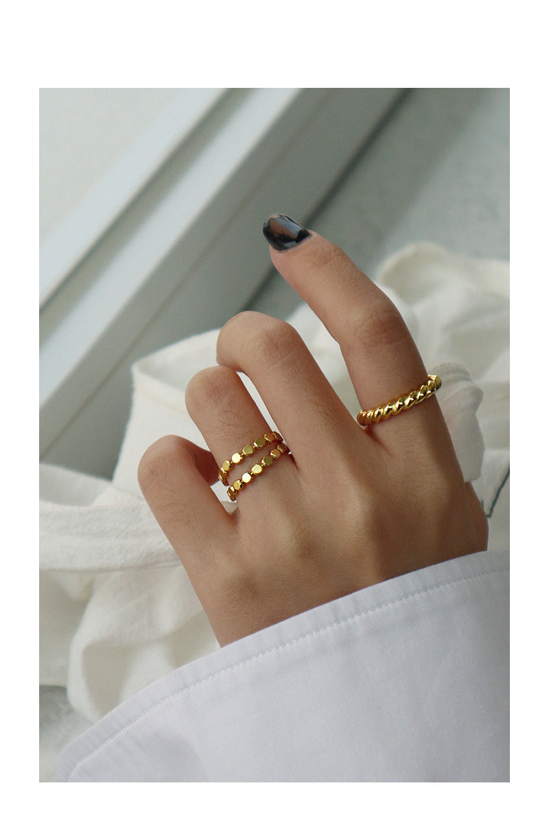 Beaded Dot Eternity Ring - 925 Sterling Silver - Photo 4 | Pinky Promise