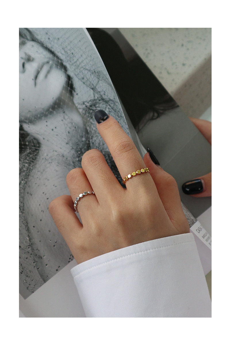 Beaded Dot Eternity Ring - 925 Sterling Silver - Photo 6 | Pinky Promise