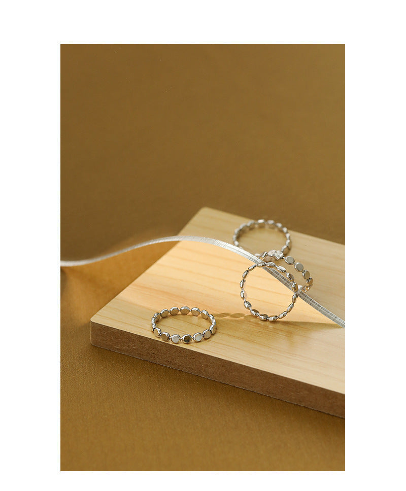 Beaded Dot Eternity Ring - 925 Sterling Silver - Photo 8 | Pinky Promise