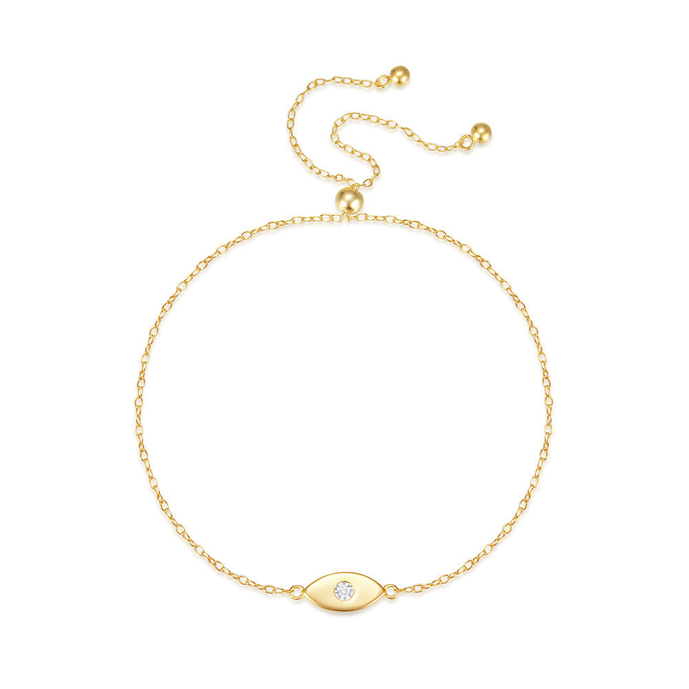 Evil Eye Charm Bracelet – 925 Sterling Silver, Gold Plated - Photo 5 | Pinky Promise