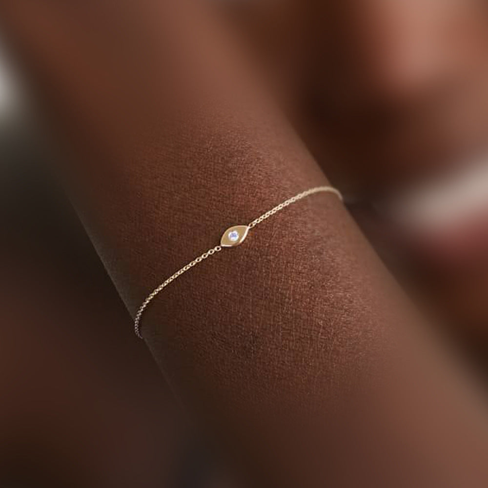 Evil Eye Charm Bracelet – 925 Sterling Silver, Gold Plated - Photo 8 | Pinky Promise