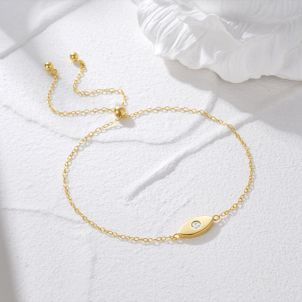 Evil Eye Charm Bracelet – 925 Sterling Silver, Gold Plated - Photo 10 | Pinky Promise