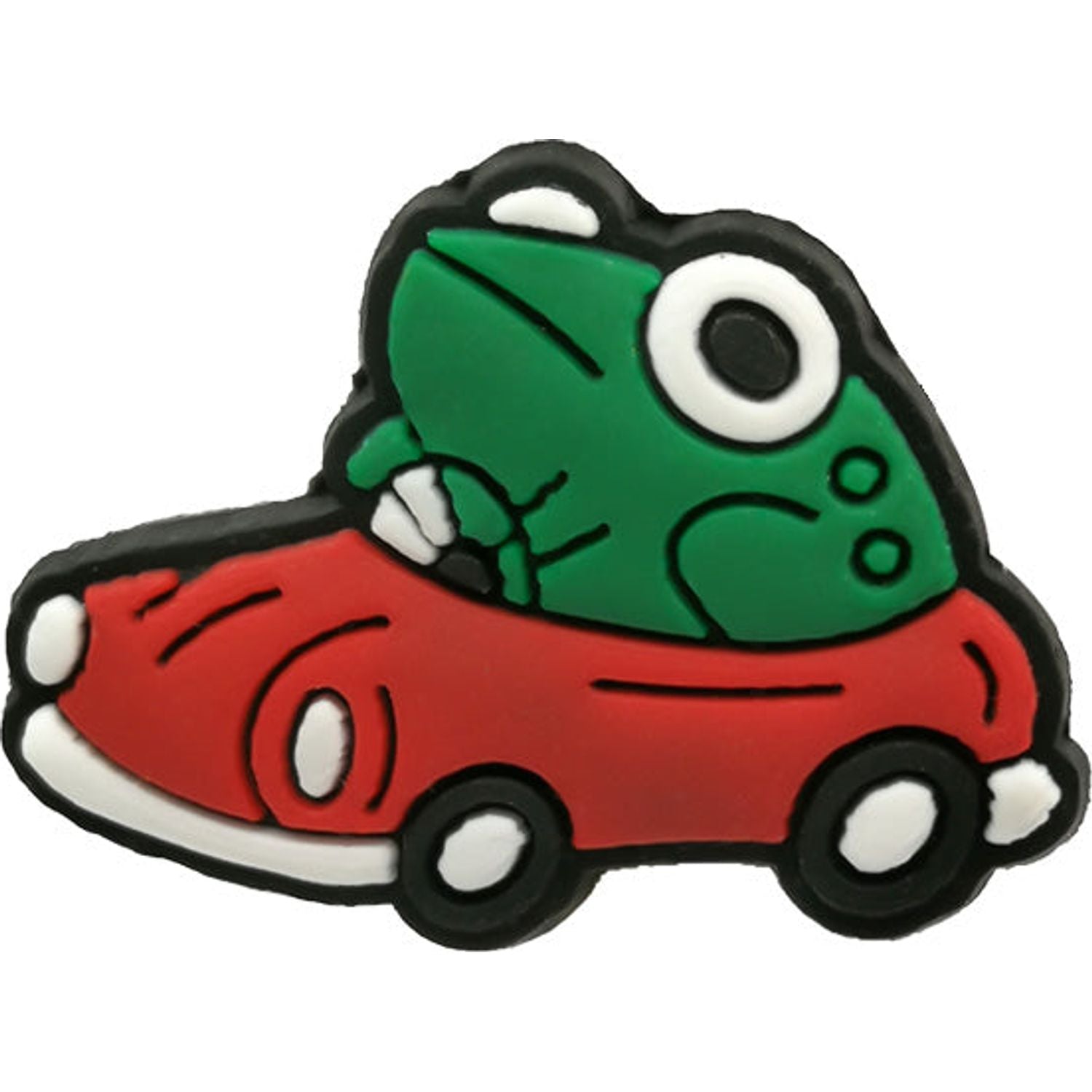 Frog Riding A Car Charm