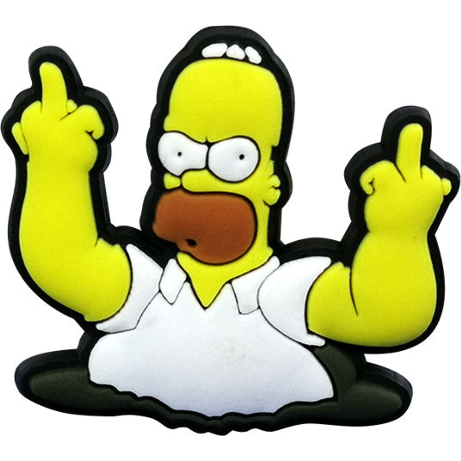 Homer Flipping You Off Charm