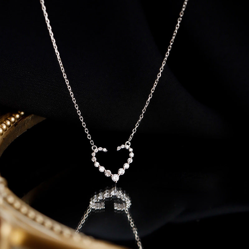 Sparkling Open Heart Necklace - 925 Sterling Silver - Photo 5 | Pinky Promise