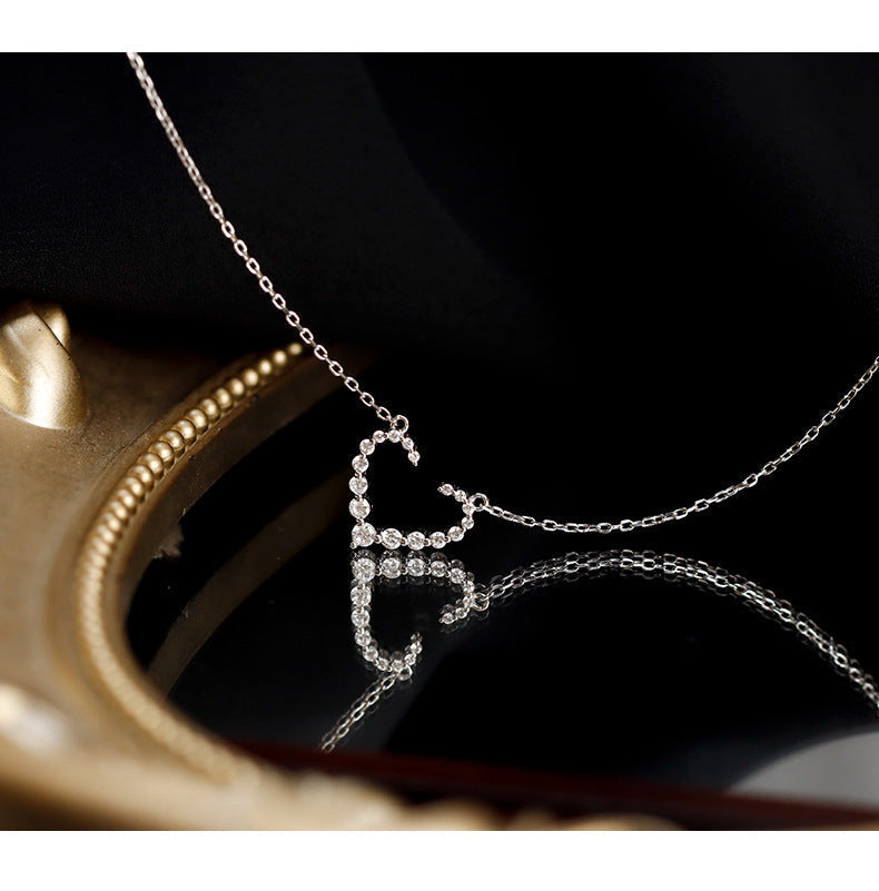 Sparkling Open Heart Necklace - 925 Sterling Silver - Photo 9 | Pinky Promise