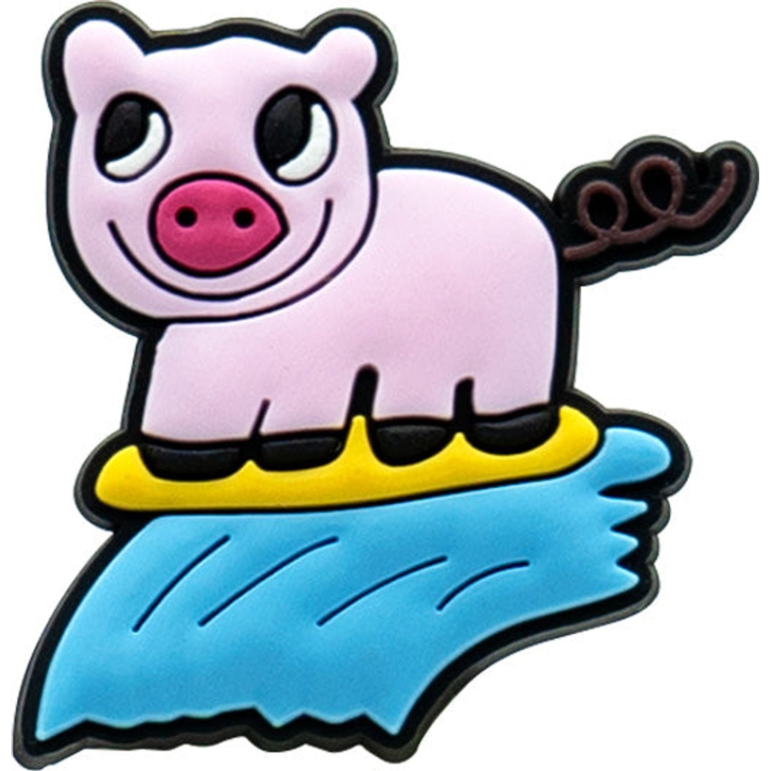 Surfboarding Piggy Charm