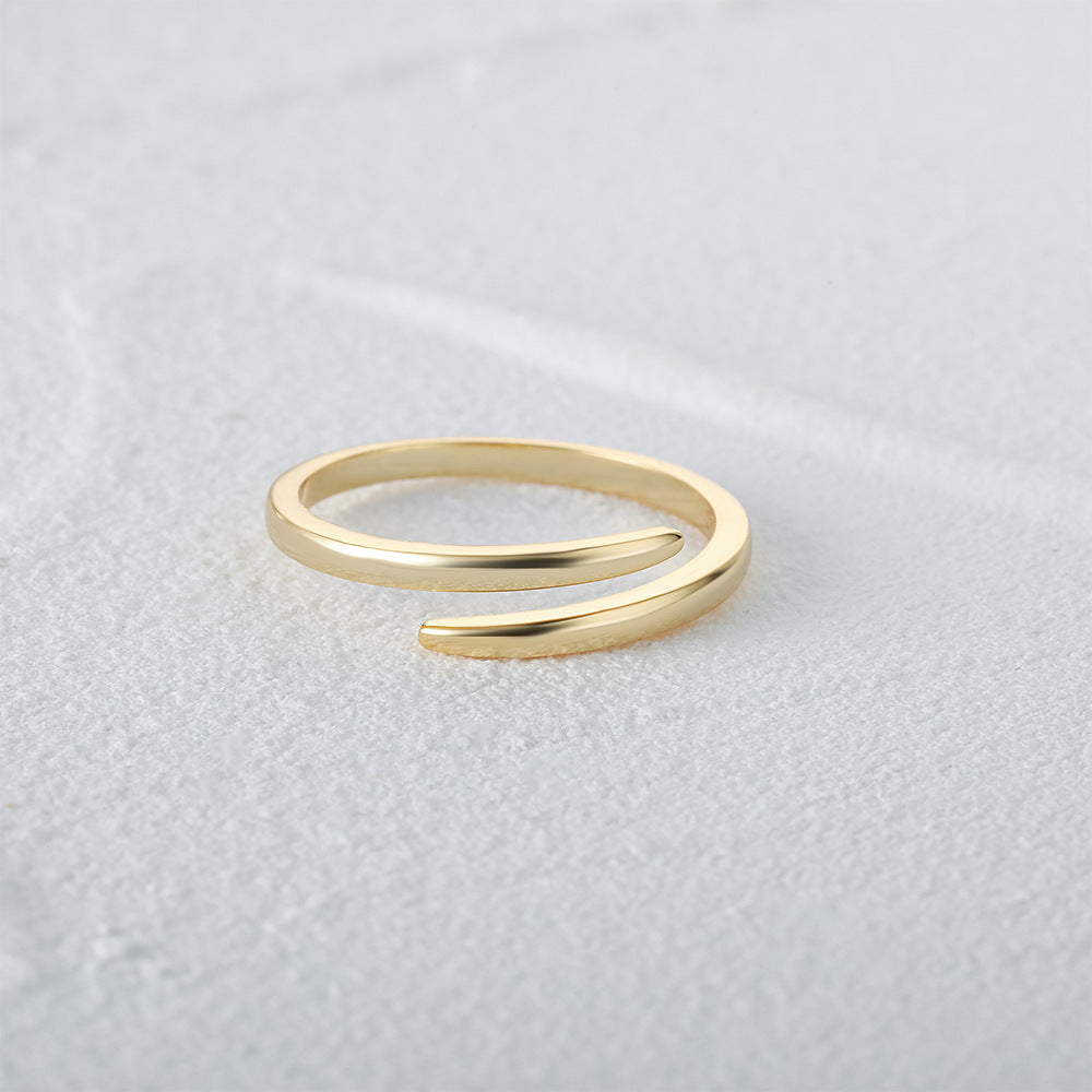 Wraparound Spiral Ring – 925 Sterling Silver, Gold Plated - Photo 5 | Pinky Promise