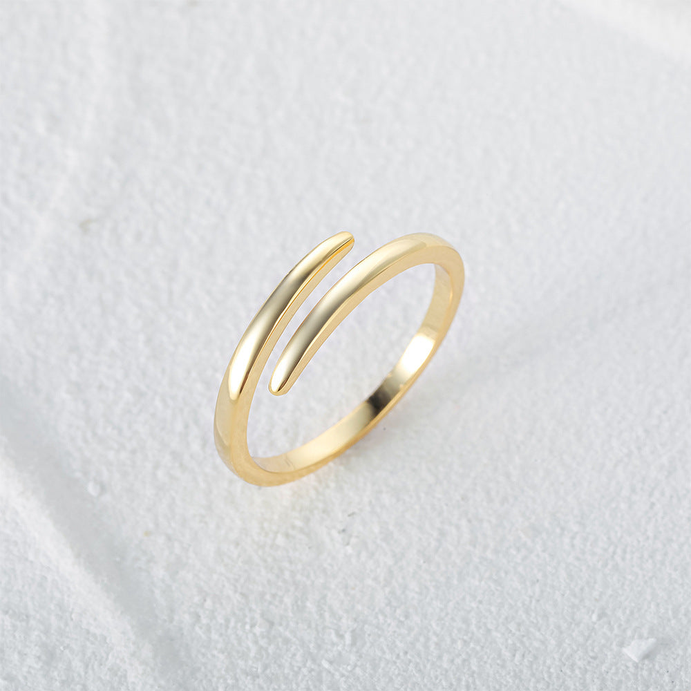 Wraparound Spiral Ring – 925 Sterling Silver, Gold Plated - Photo 8 | Pinky Promise