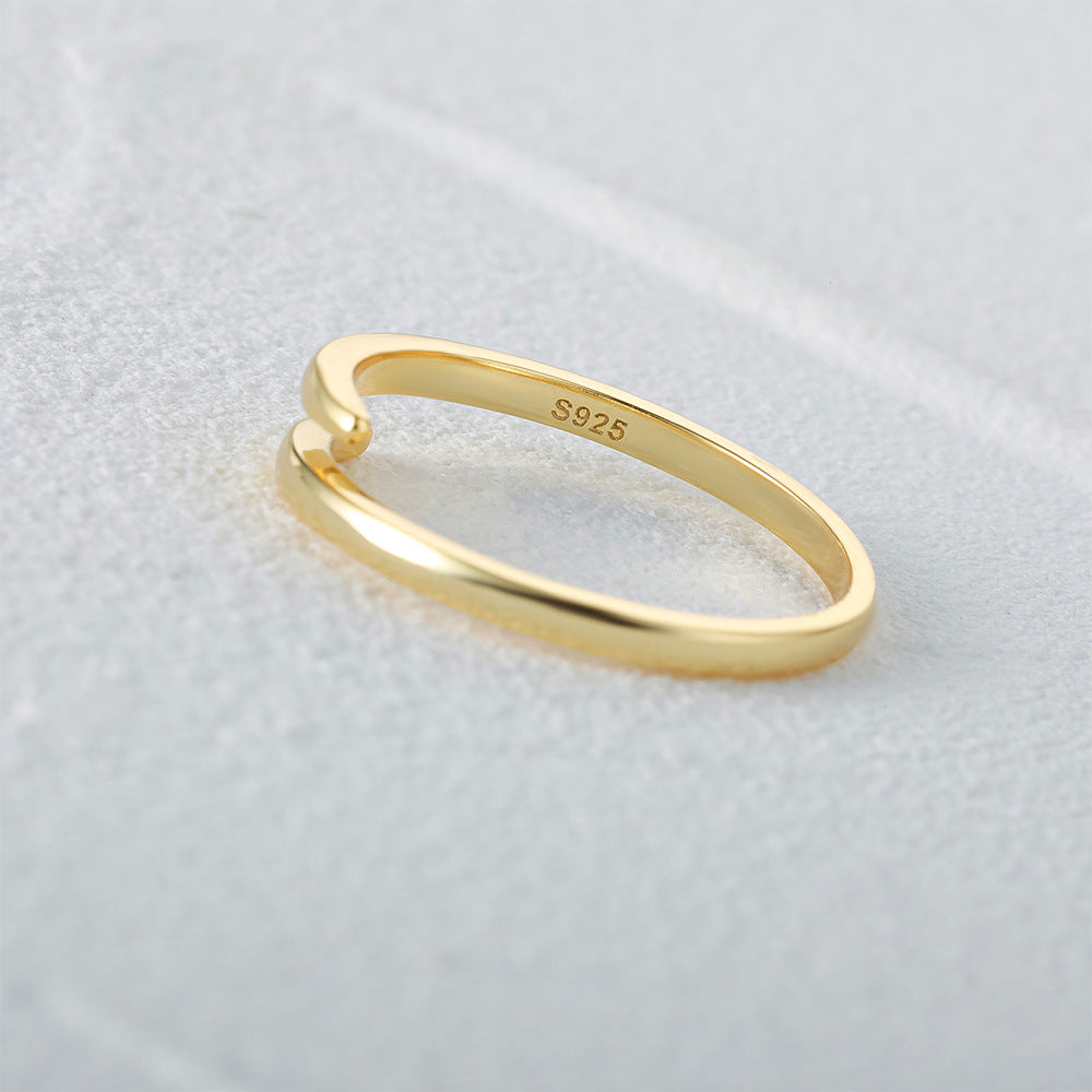Buy Wraparound Spiral Ring – 925 Sterling Silver, Gold Plated - Rings at Presentopia - View 5