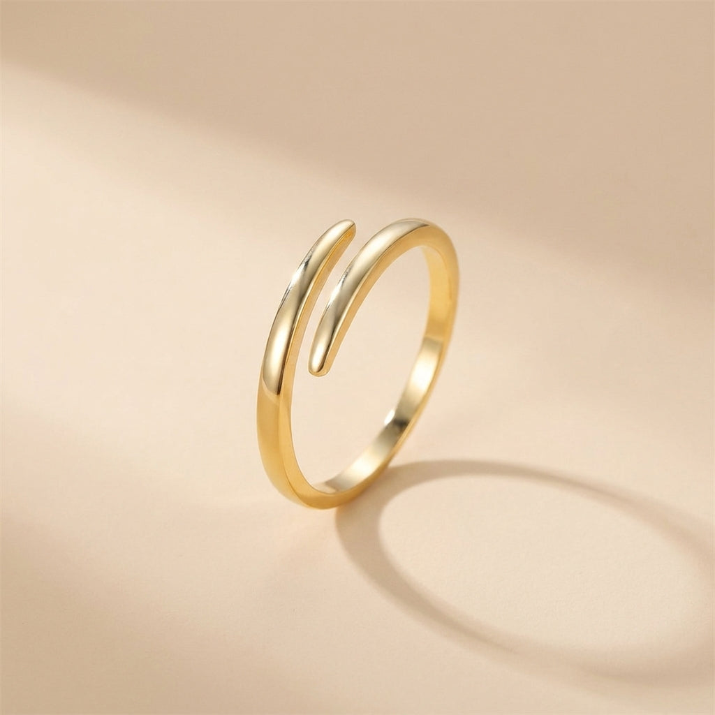 Buy Wraparound Spiral Ring – 925 Sterling Silver, Gold Plated - Rings at Presentopia